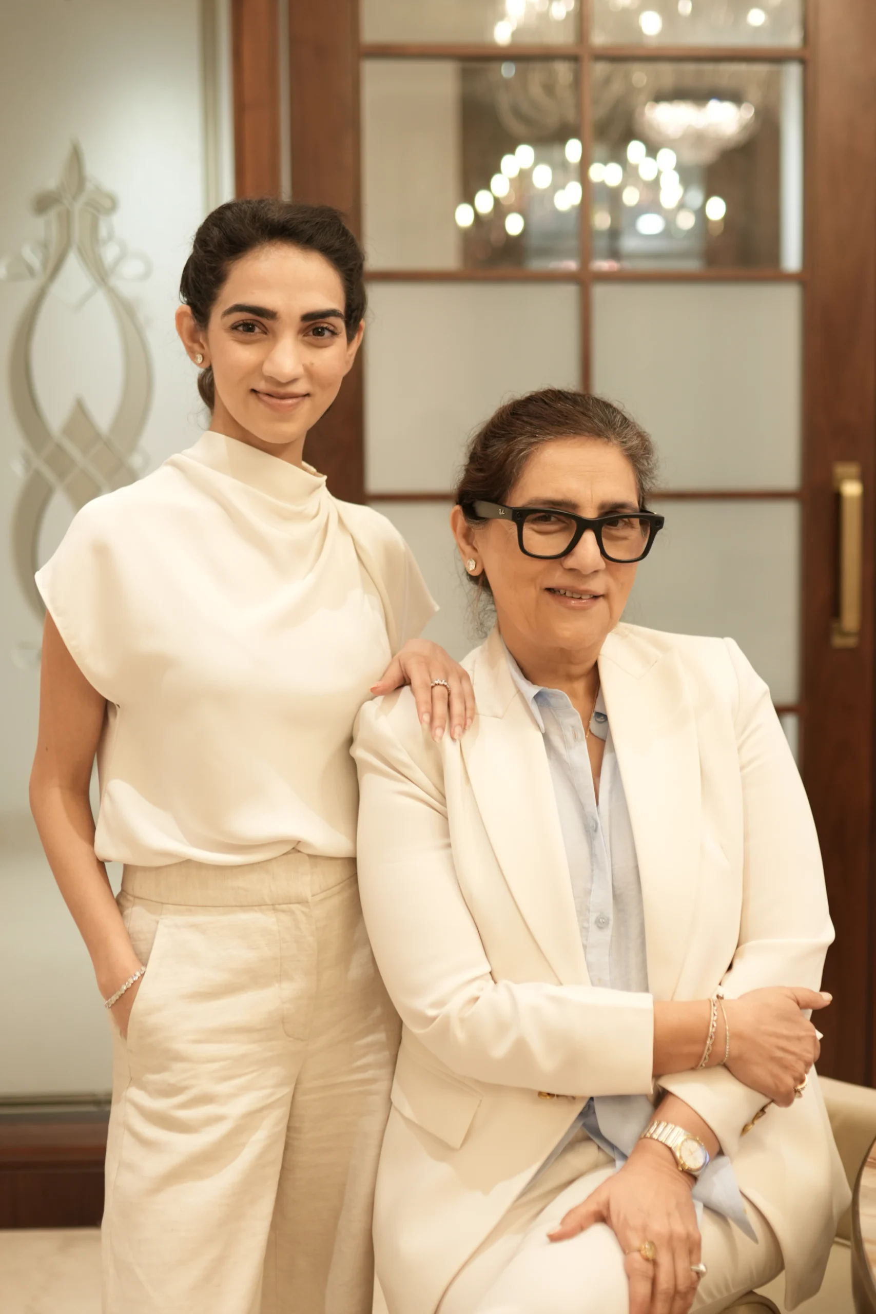 Monika and Sarah Choudhary together in a portrait